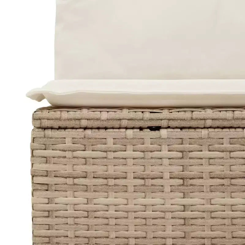 vidaXL Conjunto de Sofás de Jardín con Cojines Muebles de Exterior 9 Piezas Ratán Sintético