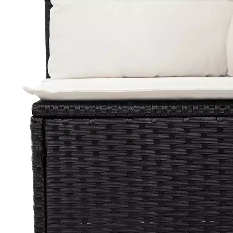 vidaXL Conjunto de Sofás de Jardín con Cojines Muebles de Exterior 9 Piezas Ratán Sintético