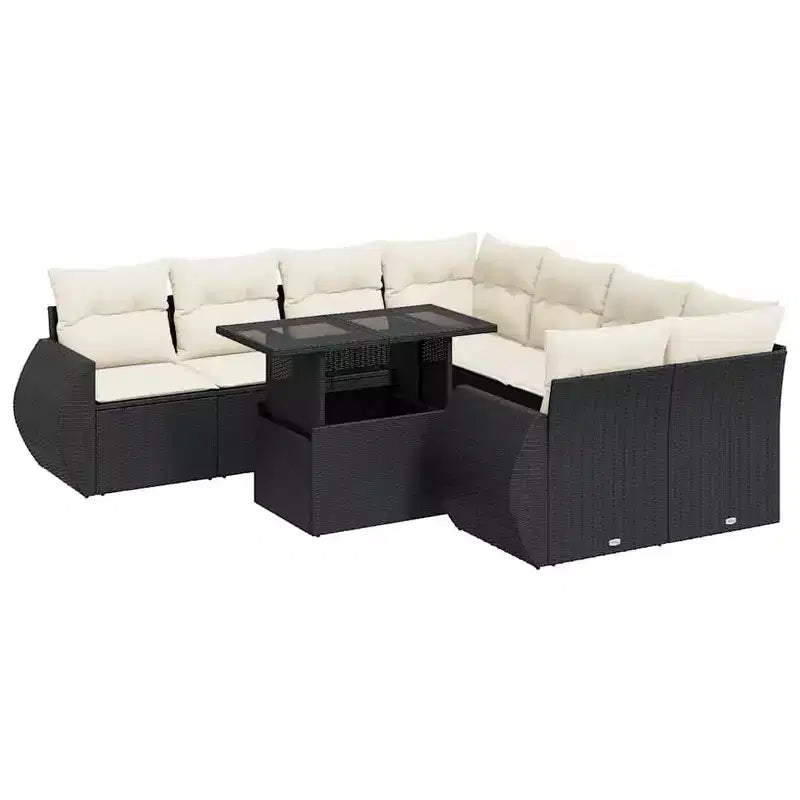 vidaXL Garden Sofa Set PE Rattan Large Garden Sofa Set