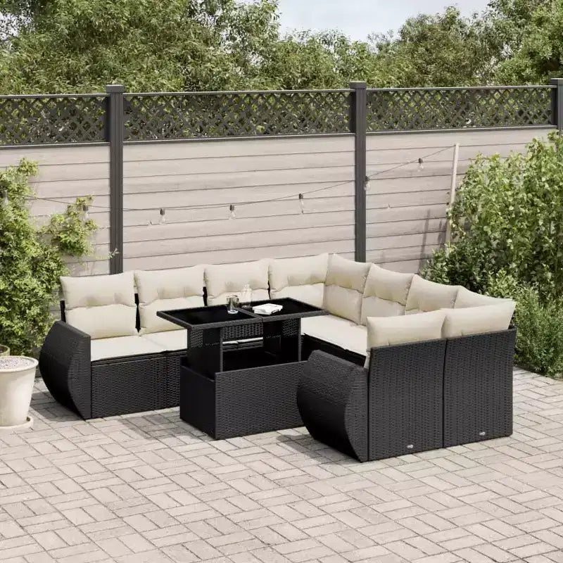 vidaXL Garden Sofa Set PE Rattan Large Garden Sofa Set