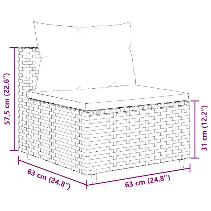 Set de Muebles de Jardín vidaXL
