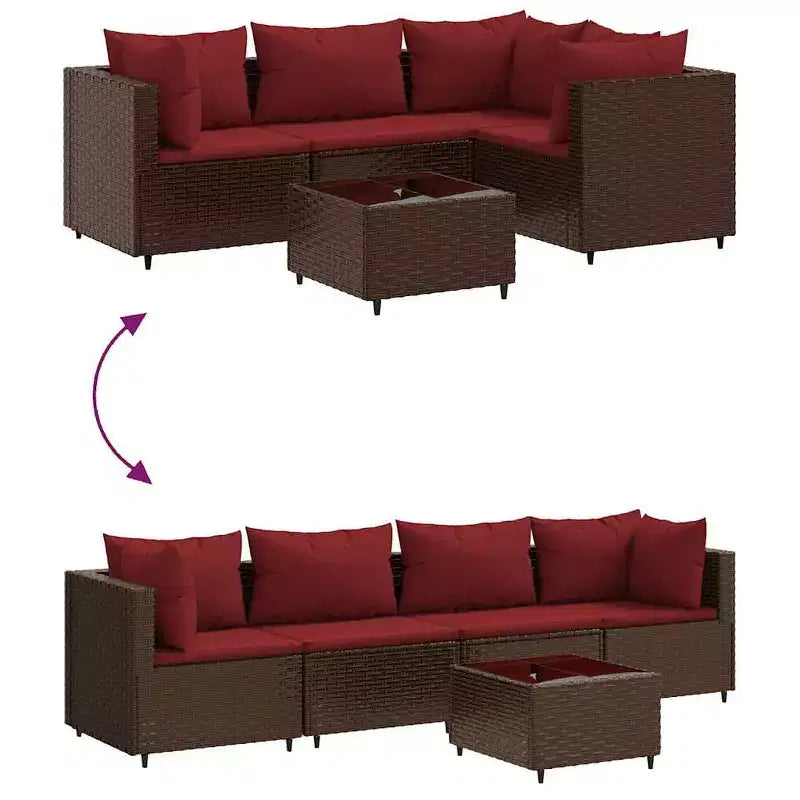 Set de Muebles de Jardín vidaXL