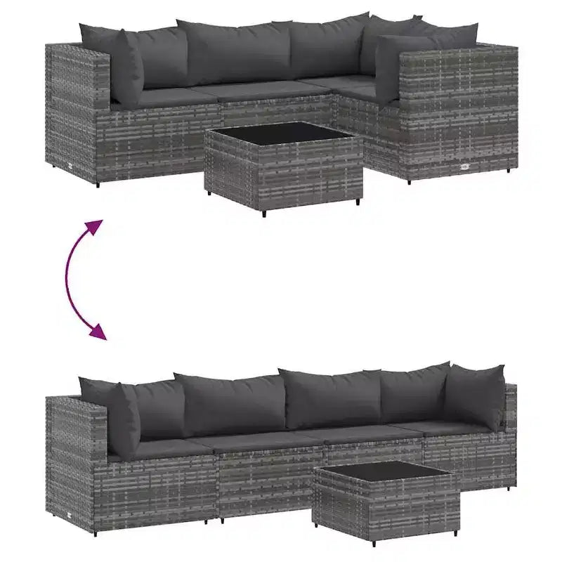 Set de Muebles de Jardín vidaXL