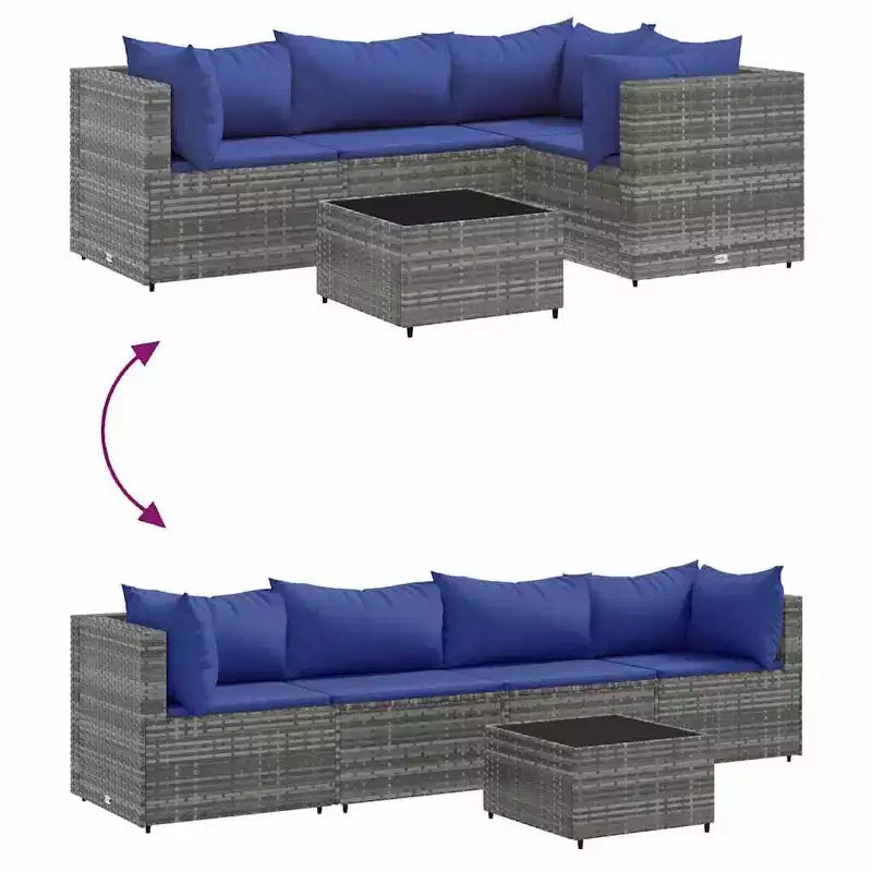 Set de Muebles de Jardín vidaXL