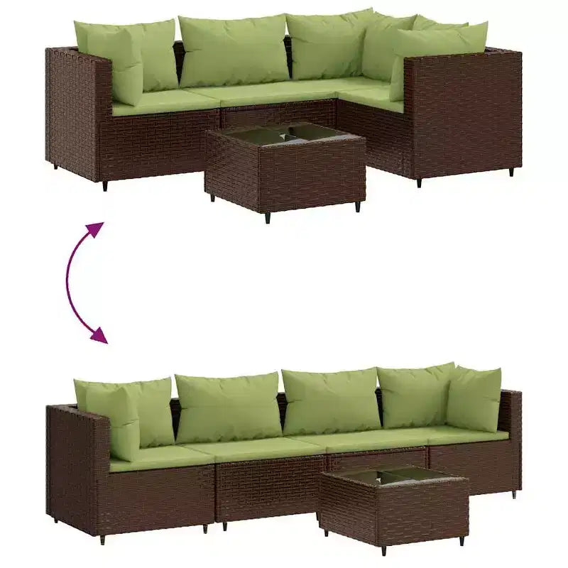 Set de Muebles de Jardín vidaXL