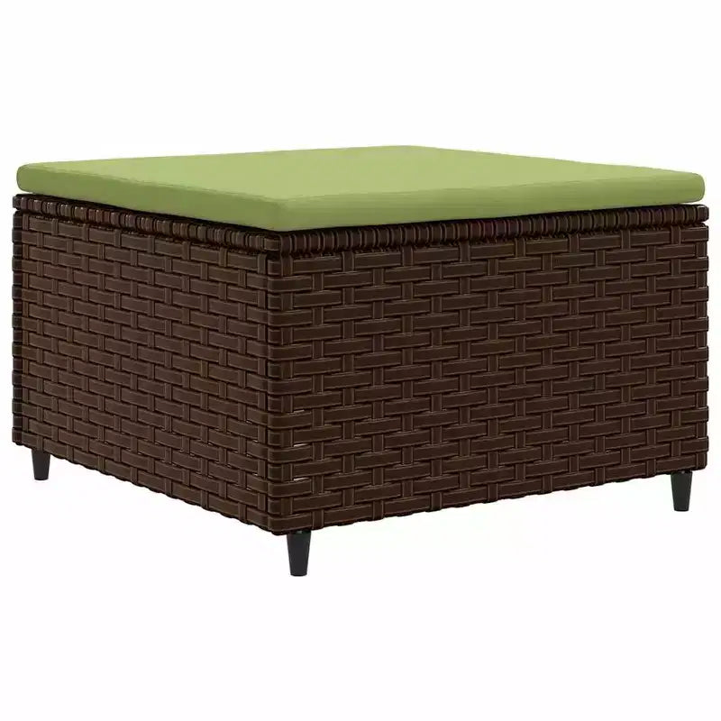 vidaXL Patio Lounge Set with Cushions Sectional Sofa Outdoor 6 Piece Poly Rattan
