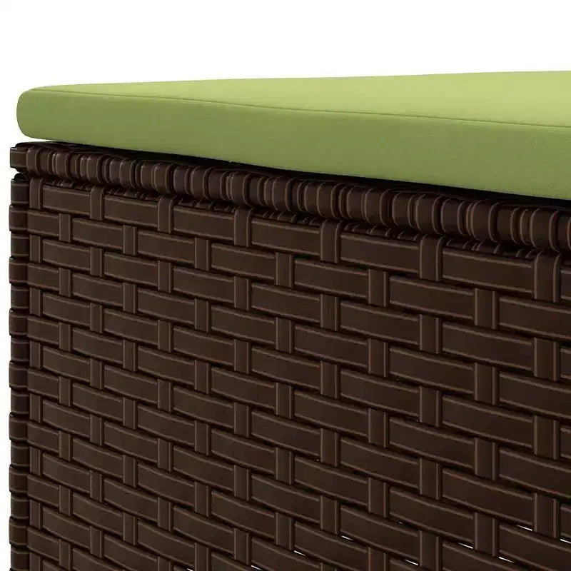 vidaXL Patio Lounge Set with Cushions Sectional Sofa Outdoor 6 Piece Poly Rattan