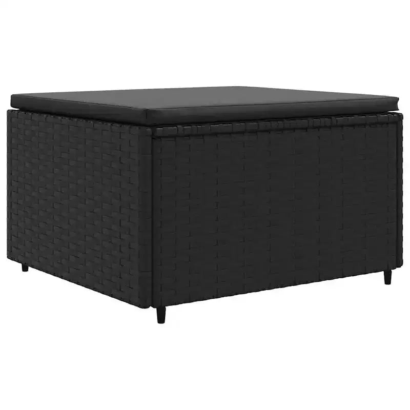 vidaXL Patio Lounge Set with Cushions Sectional Sofa Outdoor 6 Piece Poly Rattan
