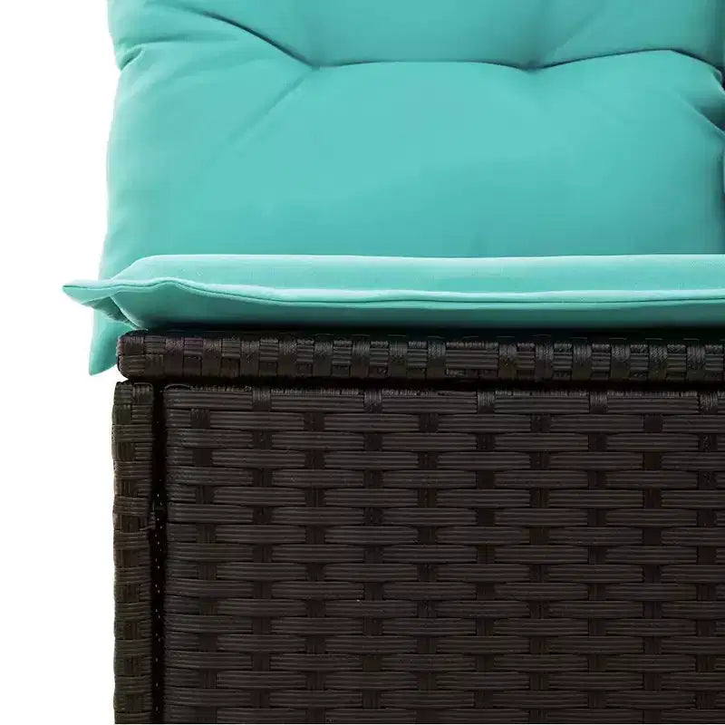 vidaXL Juego de Sofás de Jardín de 5 Piezas con Cojines Ratán Sintético Gris
