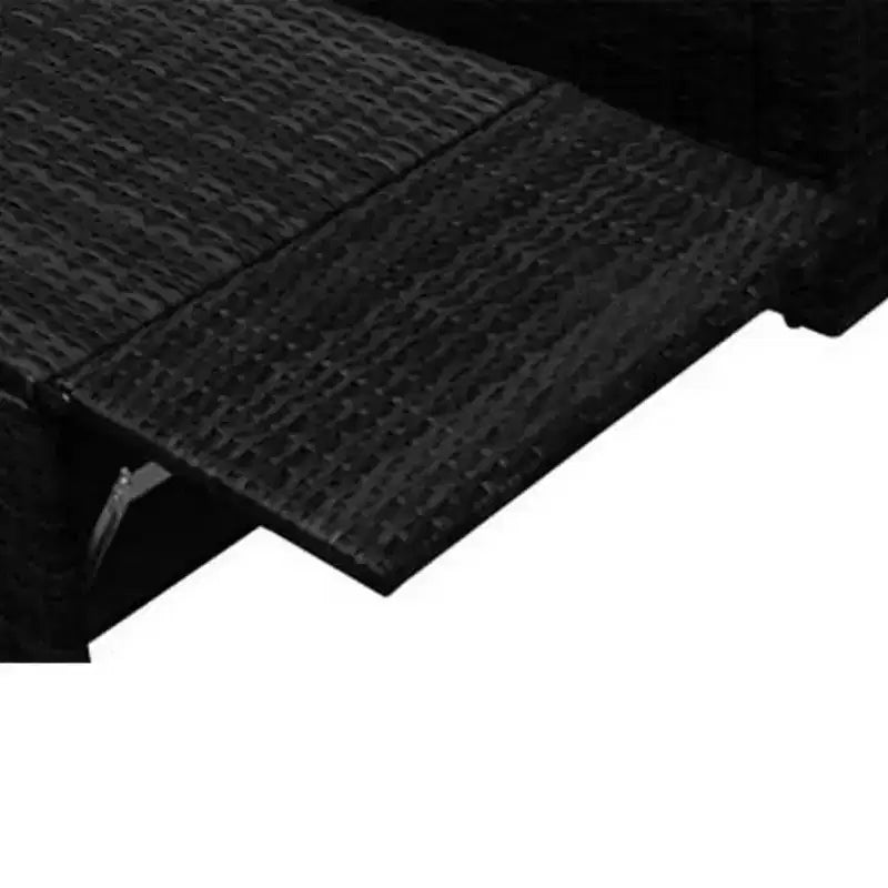 vidaXL Patio Furniture Set 2 Piece Patio Loveseat Outdoor Sofa Poly Rattan