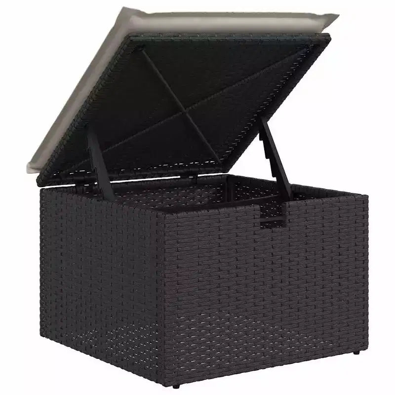 vidaXL Juego de sofá de patio de 7 piezas con cojines, seccional modular de ratán sintético para exteriores, varios colores y modelos