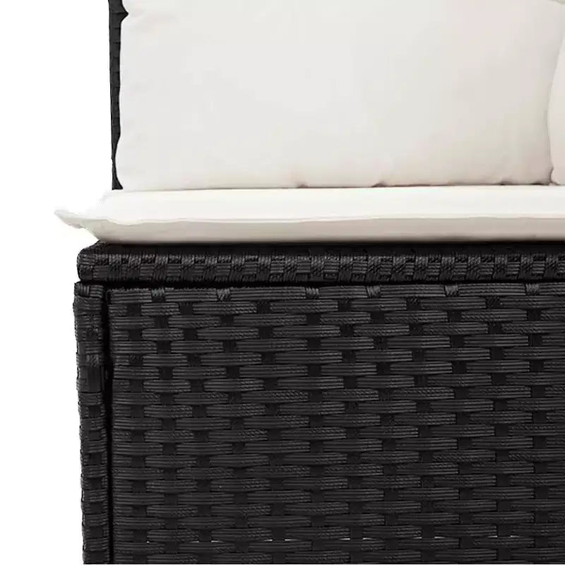 vidaXL Juego de sofá de patio de 7 piezas con cojines, seccional modular de ratán sintético para exteriores, varios colores y modelos