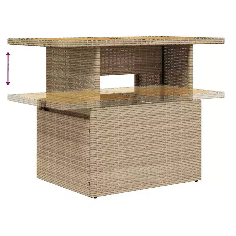 vidaXL Juego de sofá de patio de 7 piezas con cojines, seccional modular de ratán sintético para exteriores, varios colores y modelos