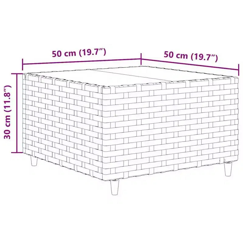 vidaXL Conjunto de Salón de Jardín con Cojines Sofá Seccional Jardín Patio Rattan Sintético