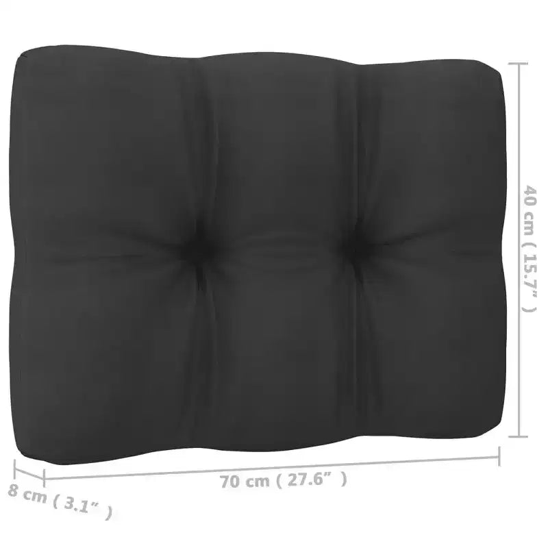 vidaXL Set de Muebles de Jardín de 4 Piezas, de Exterior, de Madera de Pino Maciza