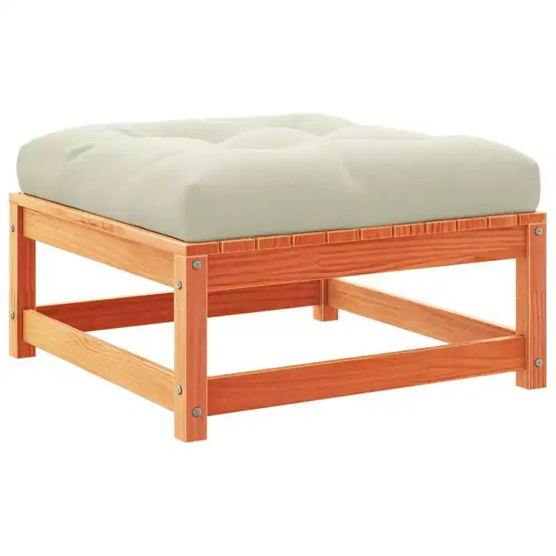 vidaXL Patio Sofa Set with Cushions Modular Outdoor 7 Piece Solid Wood Pine