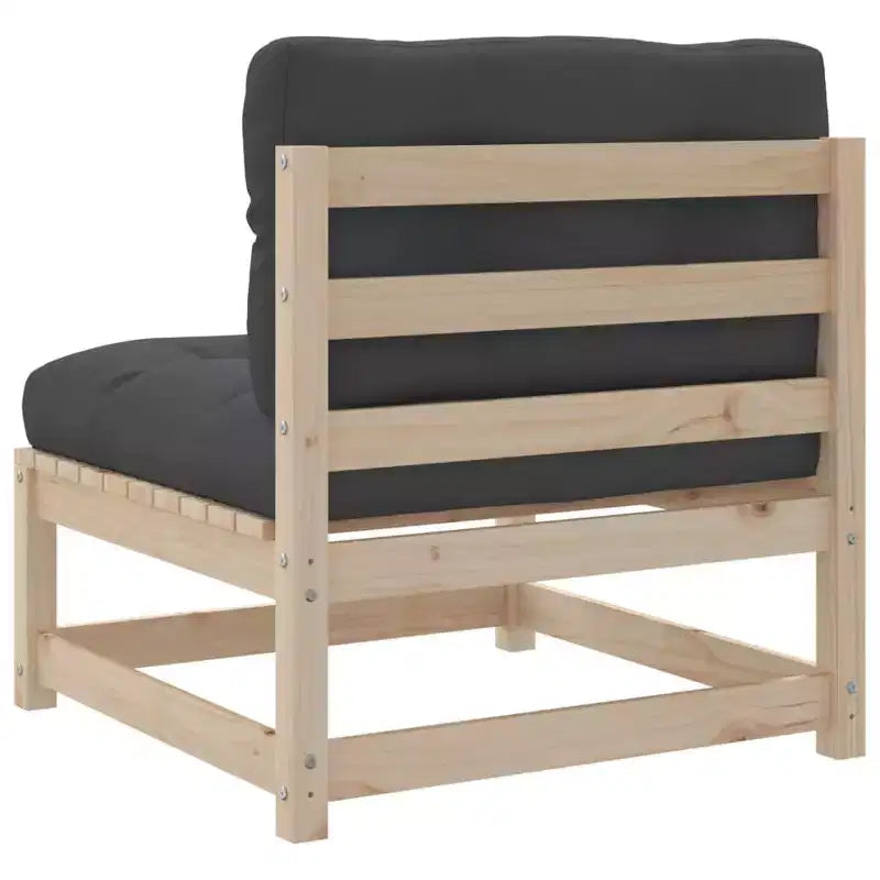 vidaXL Patio Sofa Set with Cushions Modular Outdoor 7 Piece Solid Wood Pine