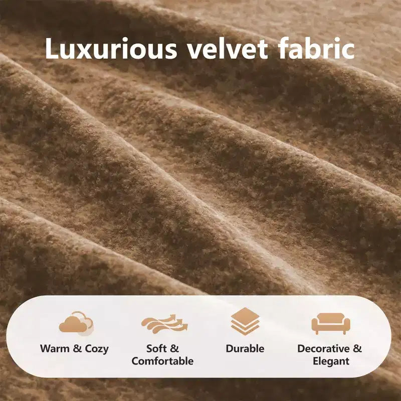 Clihome L-shaped Soft Velvet Fabric,32D High Density Sponge Bottom,Ergonomic Design Bottom,Anti-Slip Design,Free Combination,Movable Ottoman