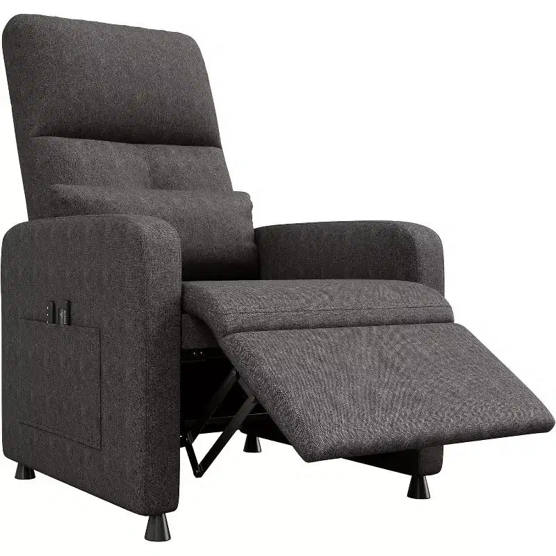 Acekool Power Recliner Chair for Adults, Electric Adjustable Ergonomic Single Sofa, Overstuffed Rocker with Side Pockets and USB Charging Port