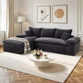 AMERLIFE 108 L-Shaped Boneless Sectional Sofa, Modern Oversized Cloud Couch for Living Room, No Assembly