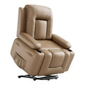 Power Lift Recliner Chair with Heat & Massage  PU Leather Electric Sofa for Elderly, Remote Control