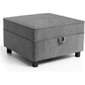 COZONY Modular Sectional, U/L-Shaped Reversible Sofa Bed w/ Storage Seat, Grey