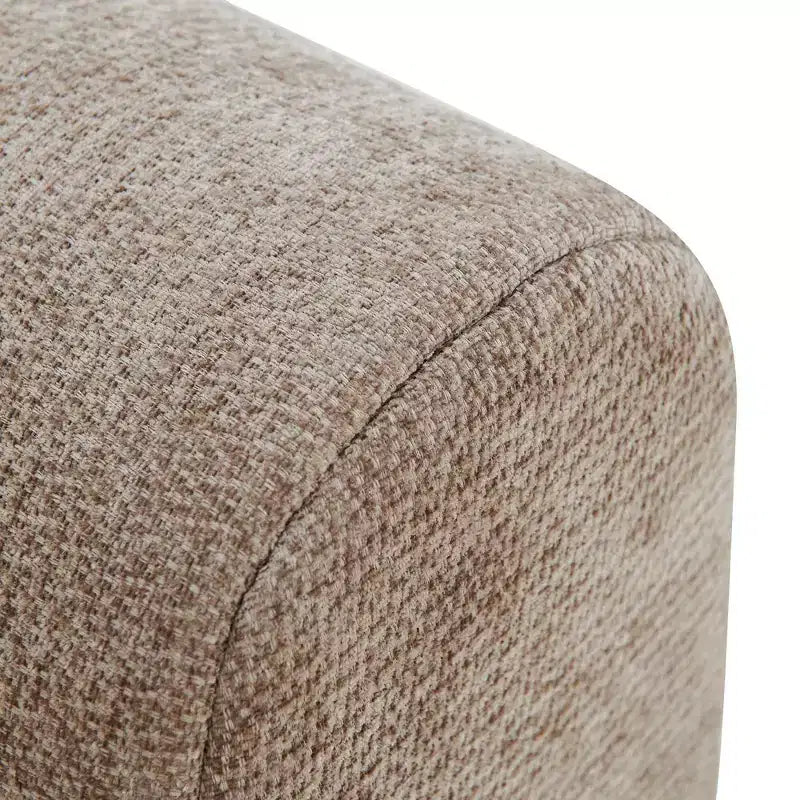 MAYEERTY 145.5-Inch Modular Sectional Sofa Beige Polyester Upholstery, 4-Piece Compressed Sponge Couch for Living Room