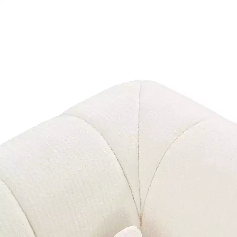 MAYEERTY 145.5-Inch Modular Sectional Sofa Beige Polyester Upholstery, 4-Piece Compressed Sponge Couch for Living Room