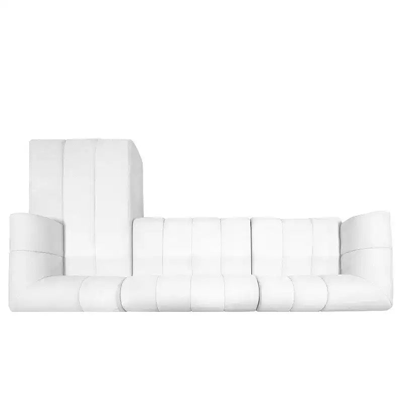 MAYEERTY 122-Inch L-Shaped Sectional Sofa, 2-Piece Fully Assembled, Right-Hand Chaise, High-Density Sponge