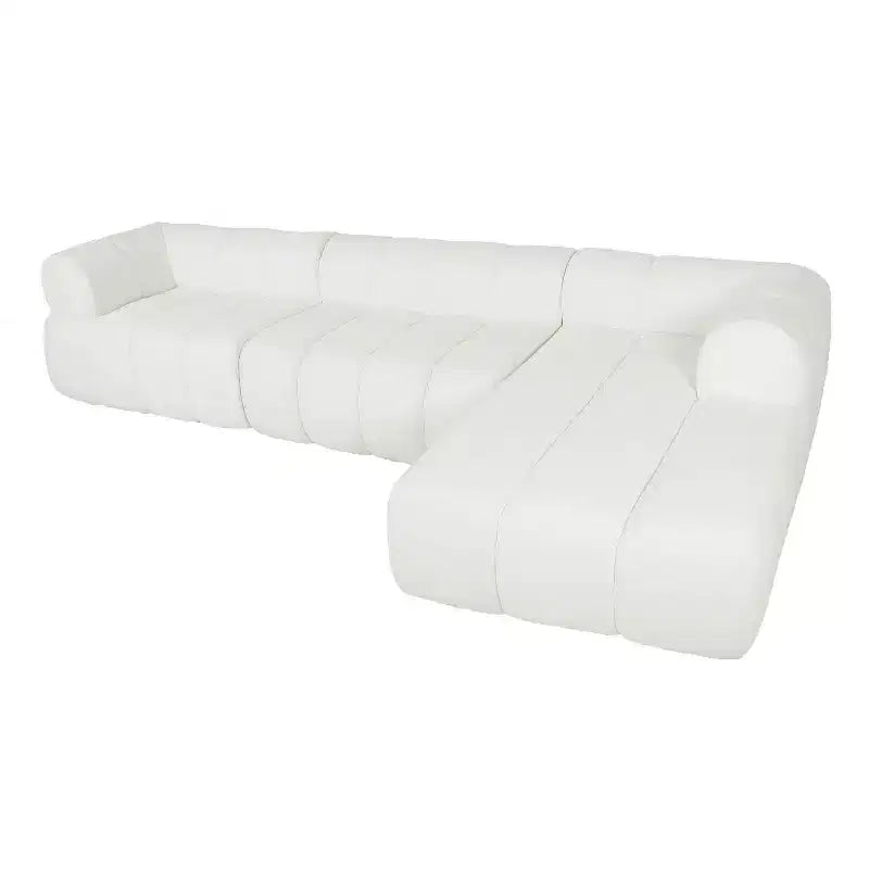 MAYEERTY 122-Inch L-Shaped Sectional Sofa, 2-Piece Fully Assembled, Right-Hand Chaise, High-Density Sponge