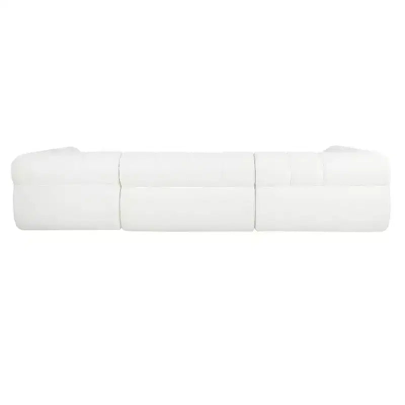 MAYEERTY 122-Inch L-Shaped Sectional Sofa, 2-Piece Fully Assembled, Right-Hand Chaise, High-Density Sponge