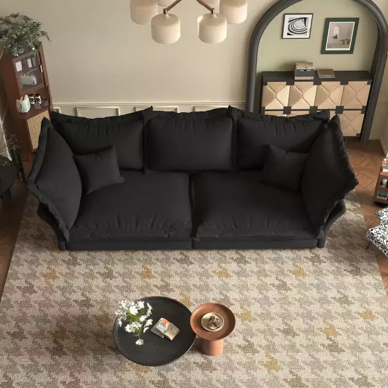 Sofa Modular Sectional, Deep Seat Couch with Large Pillows, Upholstered Sleeper Sofa for Apartment, Living Room, Hotel, Studio, Office