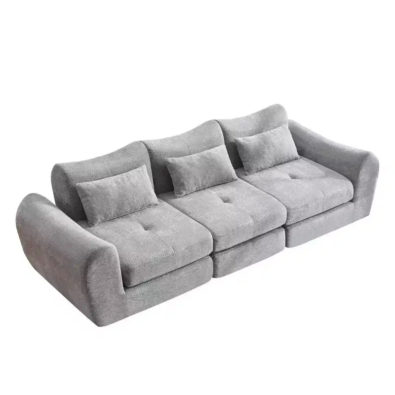 Modern Modular Sectional Sofa, Convertible Folding Sleeper Sofa Bed, Soft Chenille Compressed Sofa for Living Room, Bedroom-Panipeachy