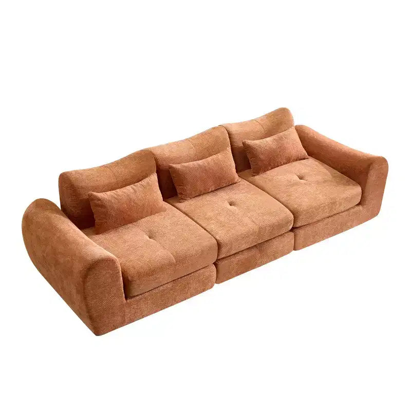 Modern Modular Sectional Sofa, Convertible Folding Sleeper Sofa Bed, Soft Chenille Compressed Sofa for Living Room, Bedroom-Panipeachy