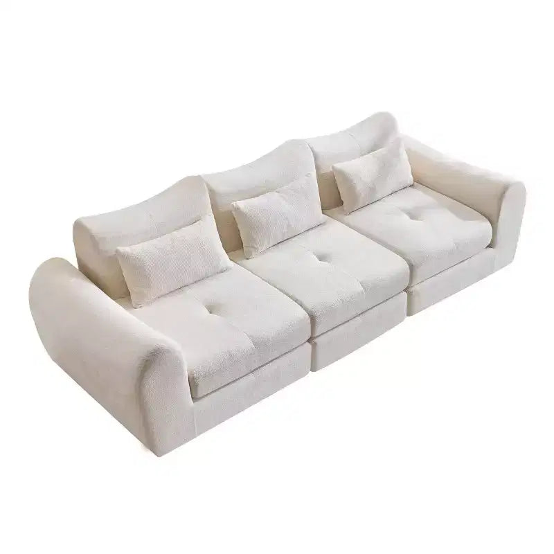 Modern Modular Sectional Sofa, Convertible Folding Sleeper Sofa Bed, Soft Chenille Compressed Sofa for Living Room, Bedroom-Panipeachy