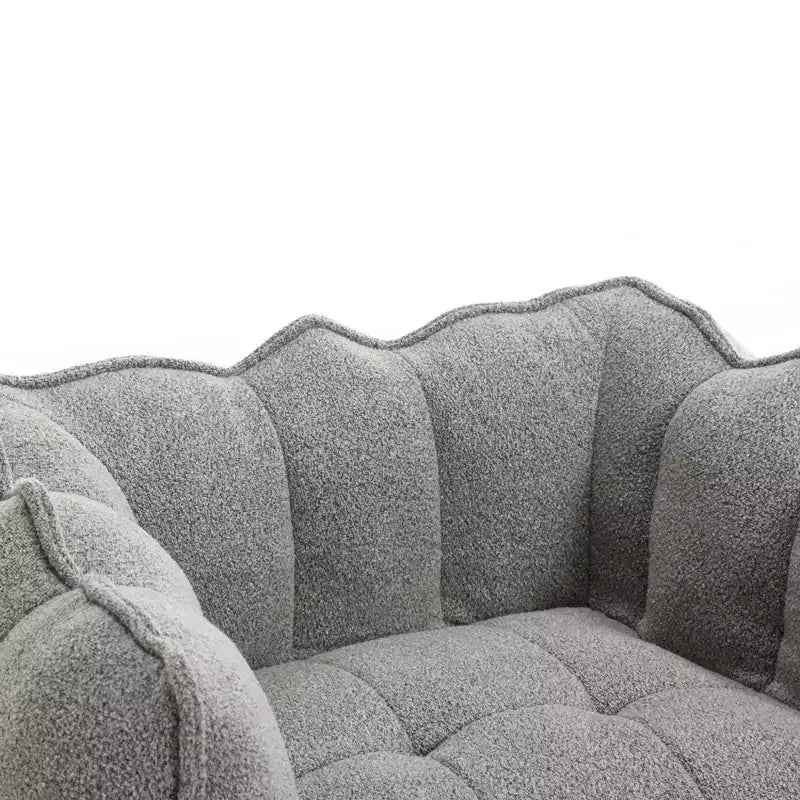 Soft Bean Bag Chair with High-Resilient Foam, Square Lazy Sofa with Footstool, Cover for Adults for Gaming, Reading, or Watching TV