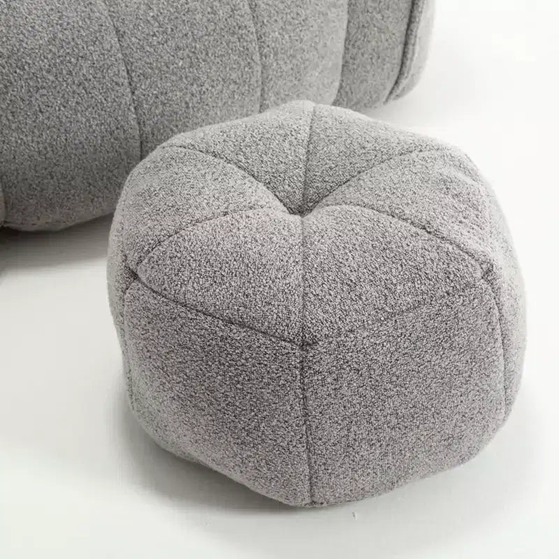 Soft Bean Bag Chair with High-Resilient Foam, Square Lazy Sofa with Footstool, Cover for Adults for Gaming, Reading, or Watching TV