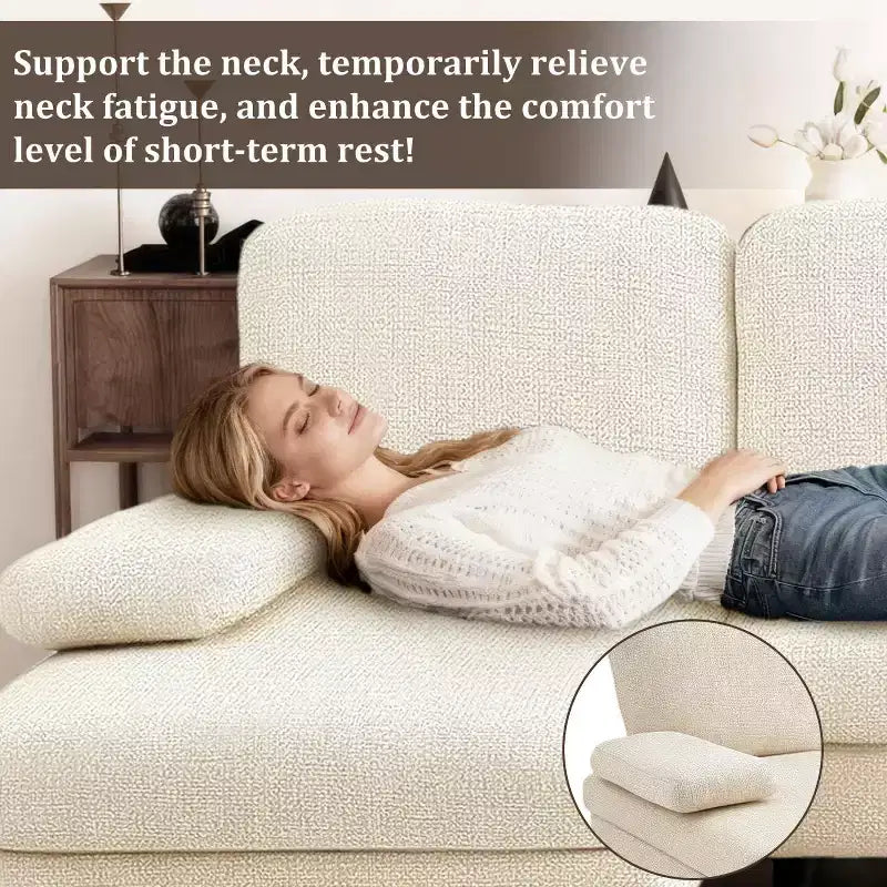 U-Shaped Combination Sofa Double Lounge Chair Chenille Fabric 4-Seat Living Room Furniture