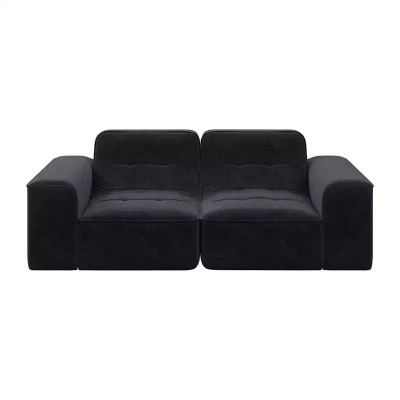 83.6 Modular Sectional 3-Seater Sofa with Tufted Design,Modern Sparkling Chenille Sofa,Deep Seat Couch for Living Room,Apartment, Office,Studio