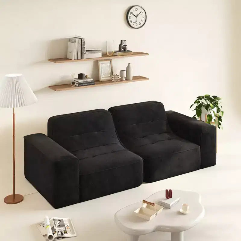 83.6 Modular Sectional 3-Seater Sofa with Tufted Design,Modern Sparkling Chenille Sofa,Deep Seat Couch for Living Room,Apartment, Office,Studio