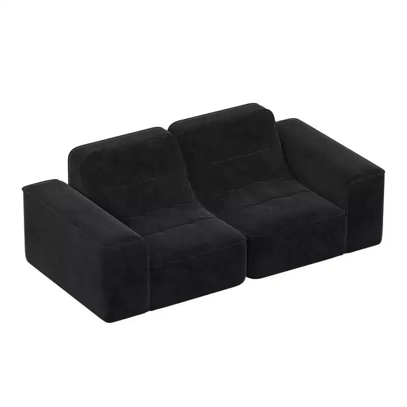 83.6 Modular Sectional 3-Seater Sofa with Tufted Design,Modern Sparkling Chenille Sofa,Deep Seat Couch for Living Room,Apartment, Office,Studio