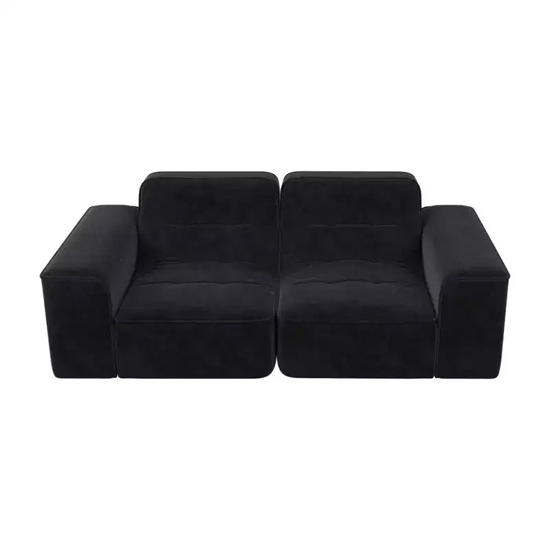 83.6 Modular Sectional 3-Seater Sofa with Tufted Design,Modern Sparkling Chenille Sofa,Deep Seat Couch for Living Room,Apartment, Office,Studio
