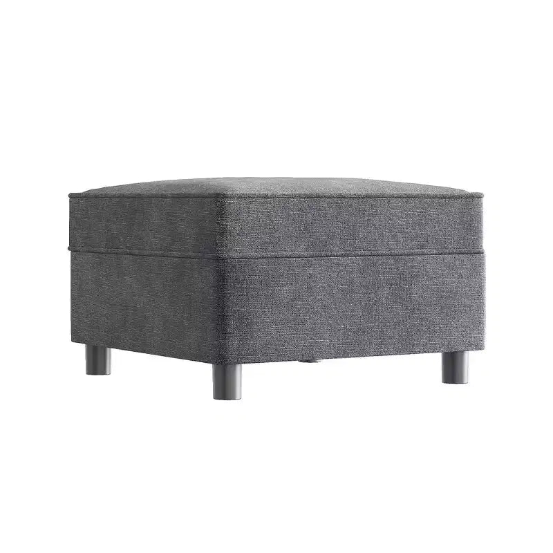 Modular Sectional Sofa Middle Module with Storage Space 11 Angles Adjustable Backrest Grey 31 D x 26 W x 33 H