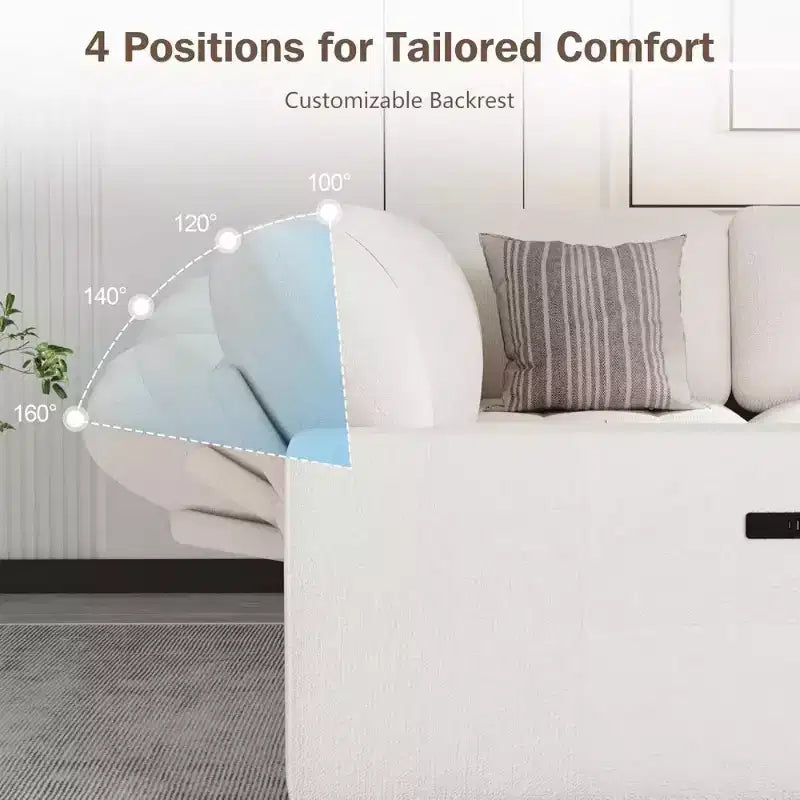 Dyonery L-Shaped Modular Sleeper Sectional Sofa, 5-Seat Chenille Pull-Out Couch with USB, Storage Chaise