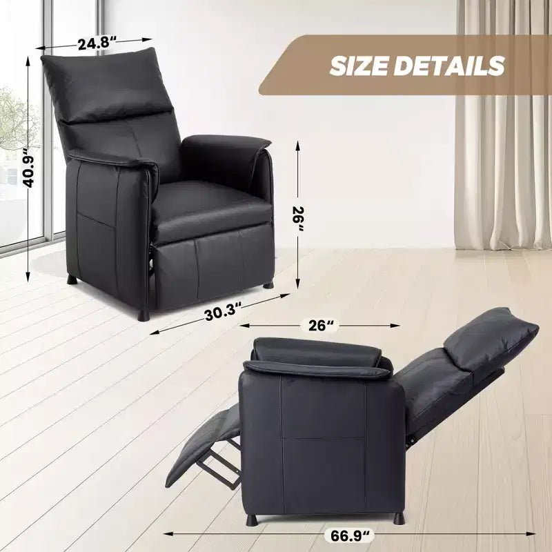 Acekool Electric Recliner Chair with Massage and Heat for Living Room or Office Seating Comfort