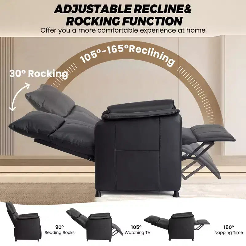 Acekool Electric Recliner Chair with Massage and Heat for Living Room or Office Seating Comfort