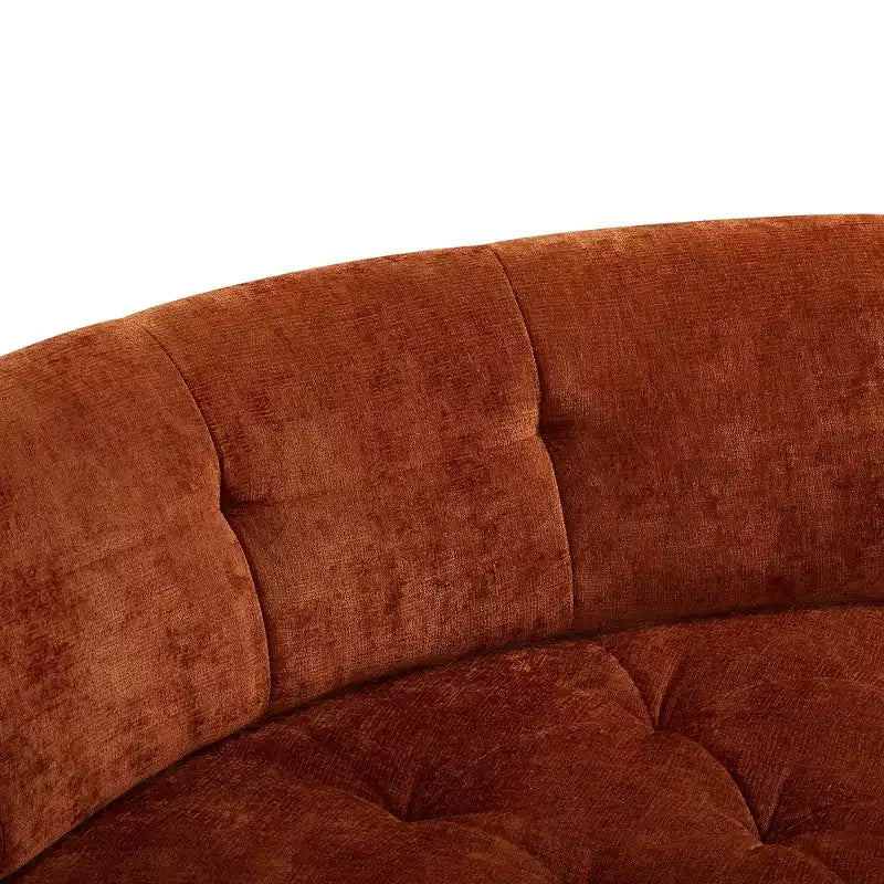 Whisen 119'' Modern L-Style Sectional Sofa, Minimalist Curved Right-Hand Facing Couch with Arms, Tufted Design, No Assembly Required