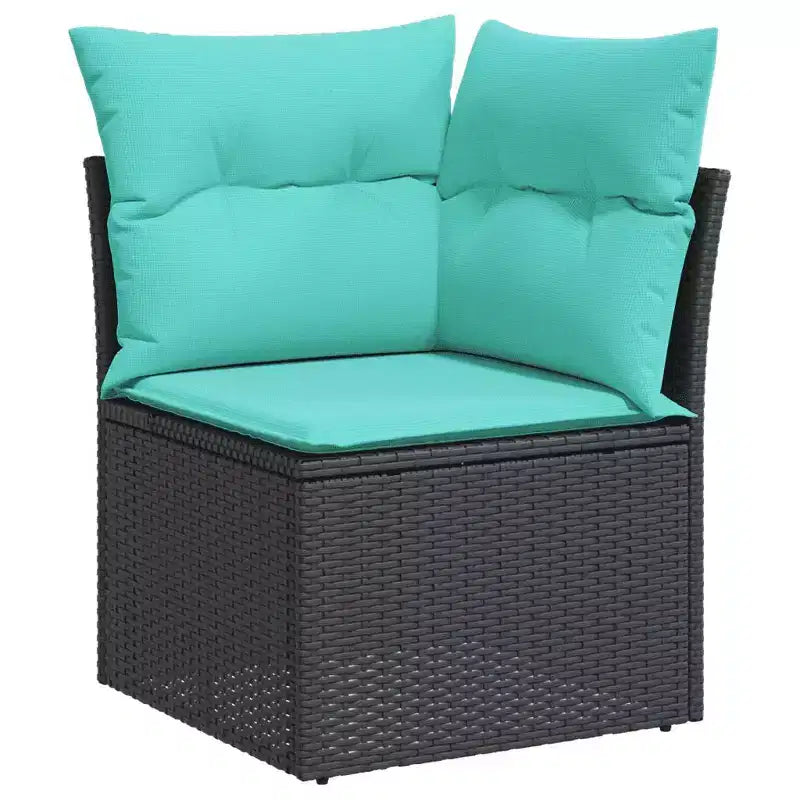 vidaXL Juego de Sofás de Jardín con Cojines y Mesa de Ratán Sintético para Exterior