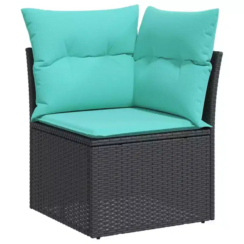 vidaXL Juego de Sofás de Jardín con Cojines y Mesa de Ratán Sintético para Exterior