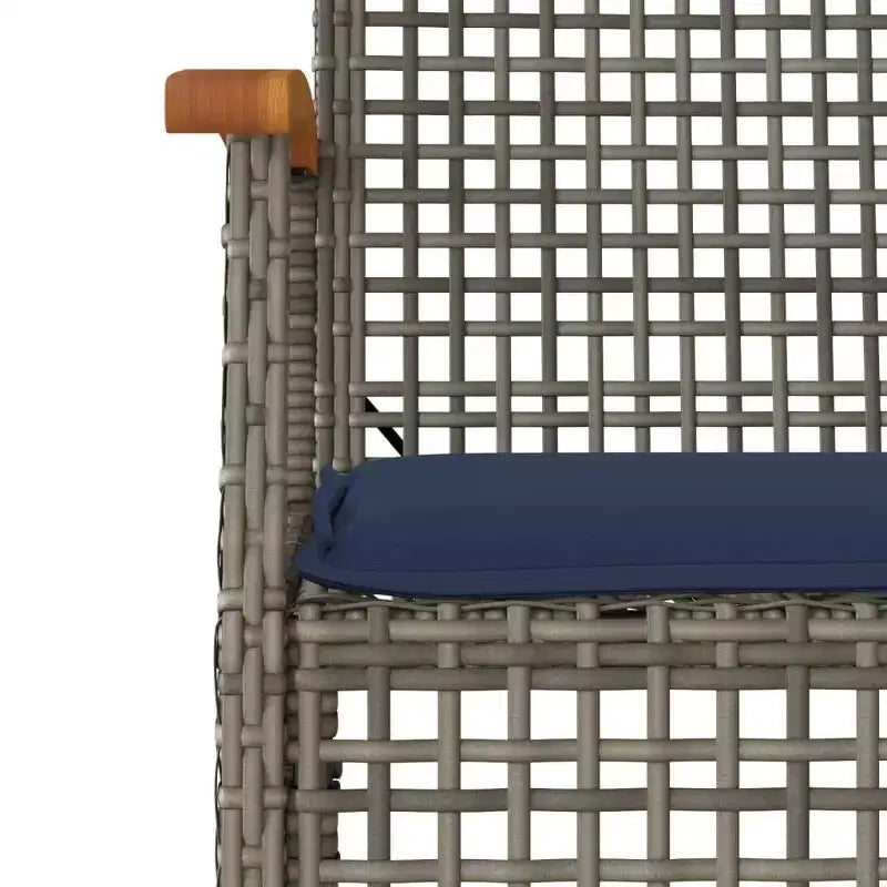 vidaXL Conjunto de comedor para patio de 4 plazas ratán PE 5 piezas